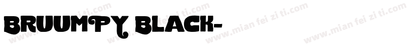 BruumPY Black字体转换